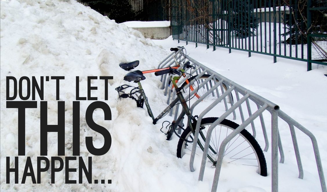 Winter bike storage 2025