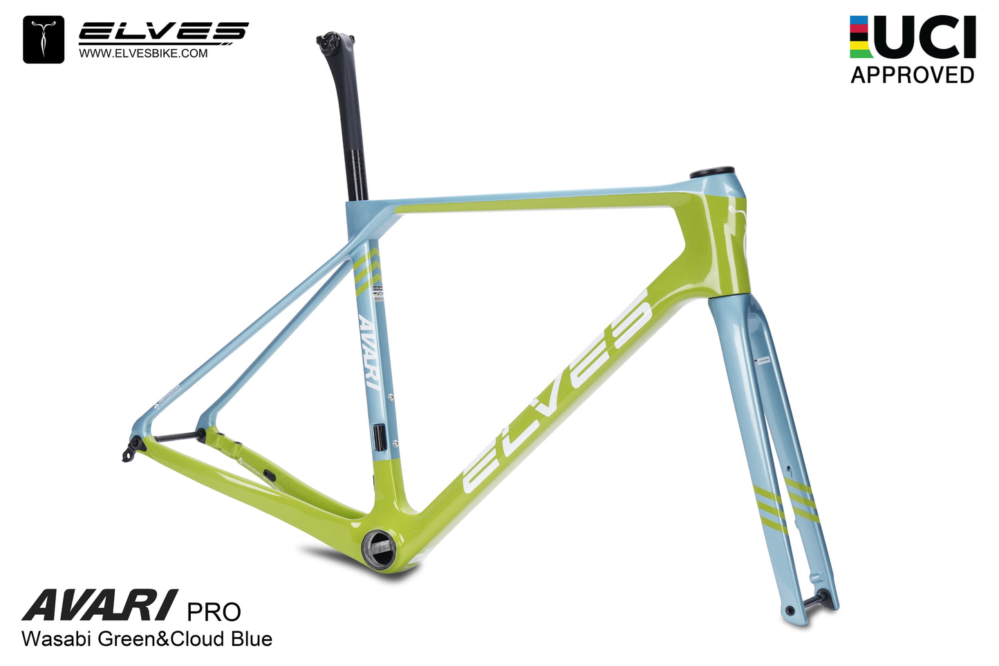 Cadre de vélo de route Elves Avari Pro UCI Disc