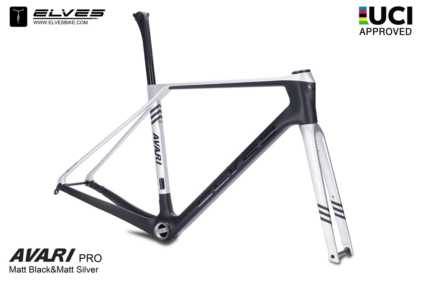 Cadre de vélo de route Elves Avari Pro UCI Disc