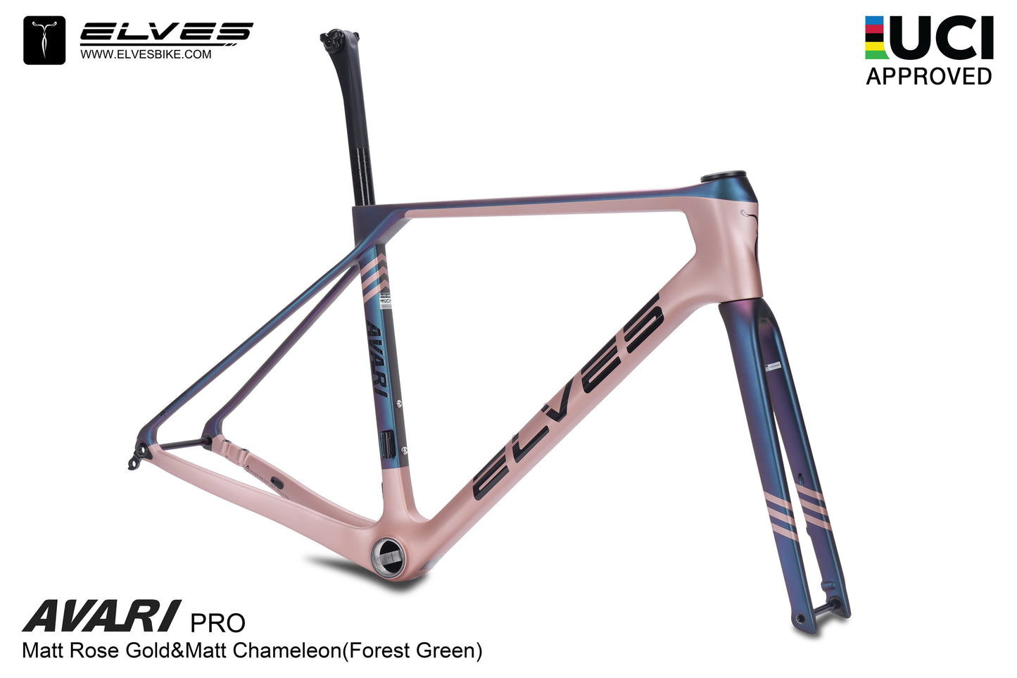 Cadre de vélo de route Elves Avari Pro UCI Disc