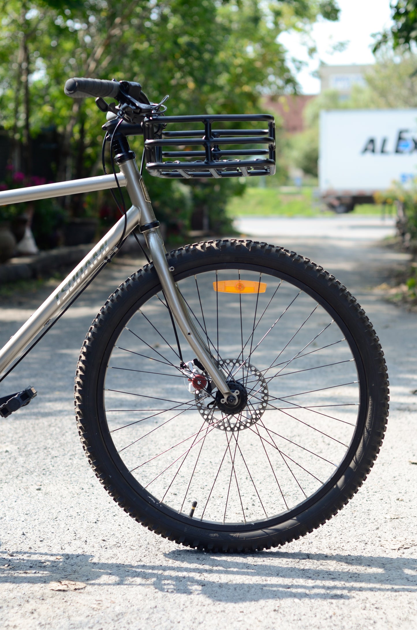 Grey BL26 Custom Build with Handlebar Basket Complete Bicycle 1000.00 Atelier Olympia