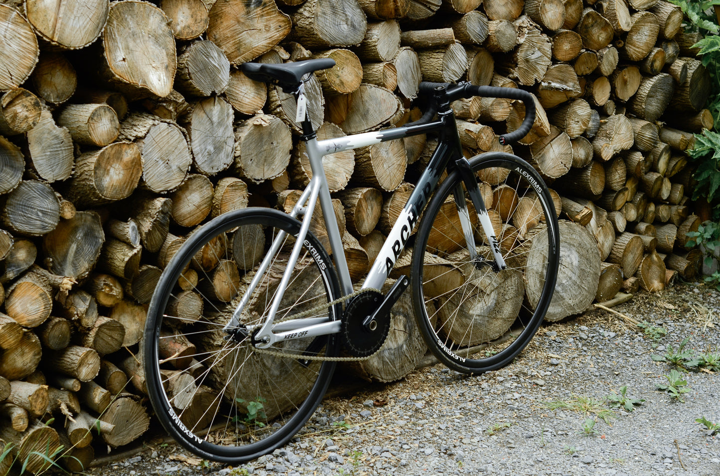 Pizz Archer Grey/Black/White Custom Build Complete Bicycle Atelier Olympia