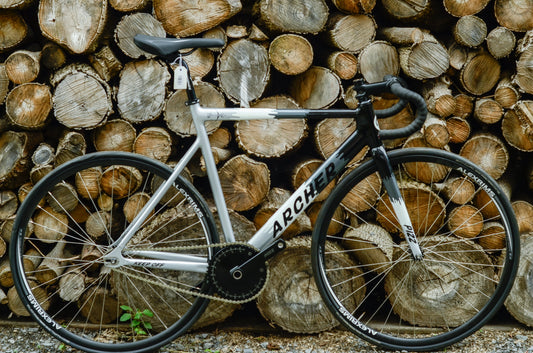 Pizz Archer Grey/Black/White Custom Build Complete Bicycle Atelier Olympia