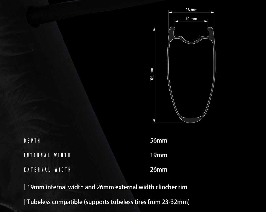 Orome Valar BH56D Disc Brake Road Carbon Wheelset Wheel Atelier Olympia