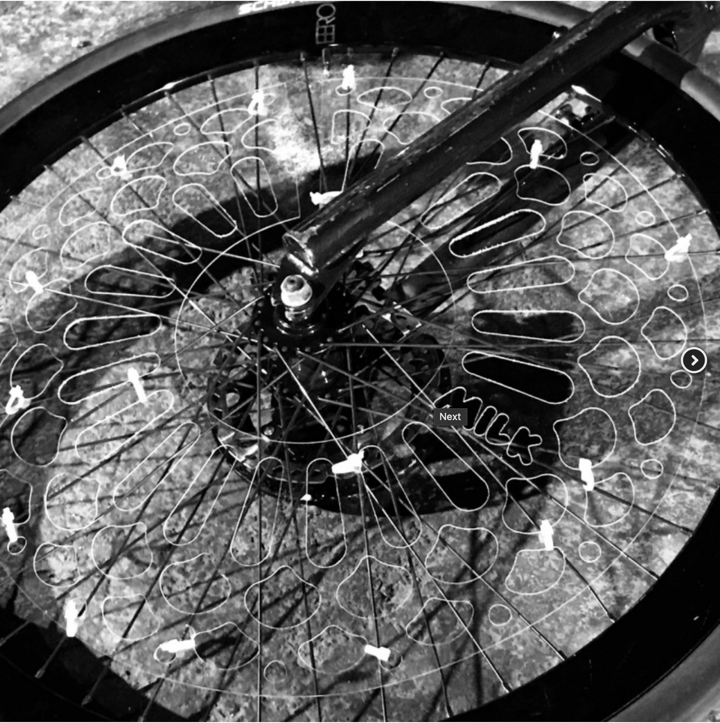 Milk Wheel Cover Bicycle Accessory 45.00 Atelier Olympia