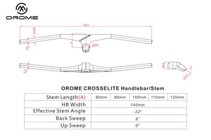 OROME CROSSELITE HS MTB HANDLEBAR Handlebar 375.00 Atelier Olympia