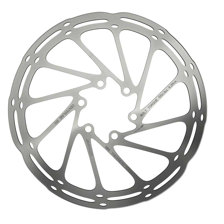 SRAM CenterLine Rounded Rotor 6-Bolt 180mm Rotor  Atelier Olympia