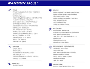 Elves Nandor 29 Pro Hardtail MTB Frame