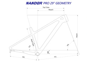 Elves Nandor 29 Pro Hardtail MTB Frame
