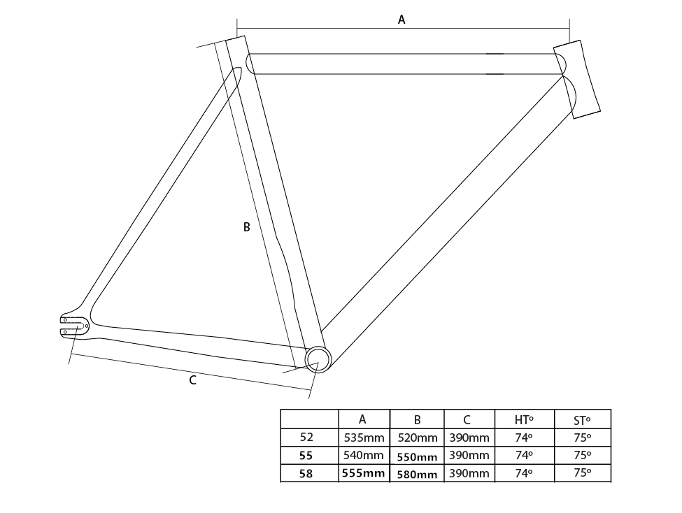 Unknown Combat Fixie Frameset Bicycle Frames 549.99 Atelier Olympia