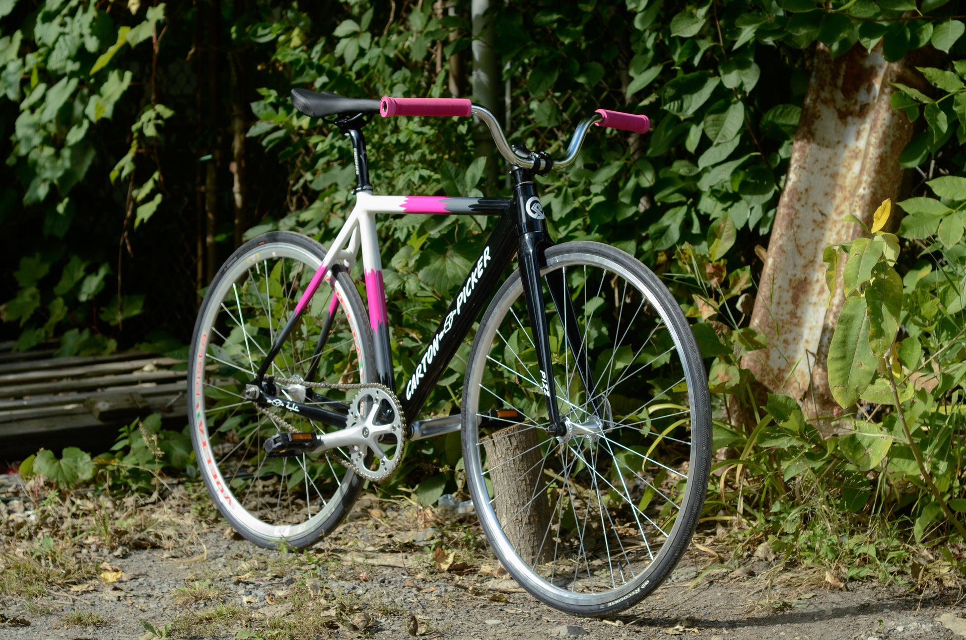 Pizz Pink Carton Picker Build Complete Bicycle  Atelier Olympia