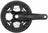 Bicycle Chainrings Vuelta 8/7 Speed 170mm Black Steel 48/38/28 Chainring Atelier Olympia Atelier Olympia