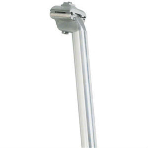Bicycle Seatpost Babac Seat Post 25.4mm Silver Alloy 400mm Atelier Olympia Atelier Olympia